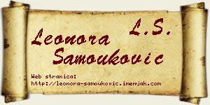Leonora Samouković vizit kartica